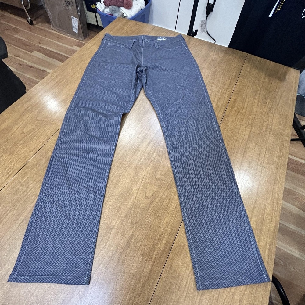Vineyard Vines Pants Mens 32x32 Gray Herringbone On-The-Go 5 Pocket Performance